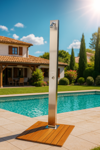 Havuz Duşu Ahşap Tablalı