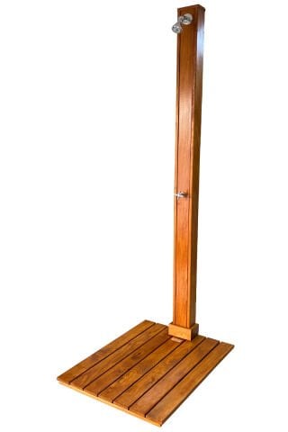 Ahşap Bahçe Havuz Duş Sistemi