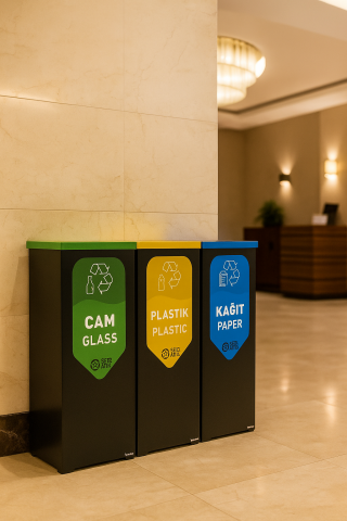 Cam Kağıt Plastik Geri Dönüşüm Kutusu