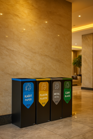 Kağıt Plastik Cam Geri Dönüşüm Kovası