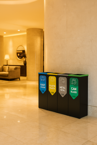 Kağıt Plastik Cam Geri Dönüşüm Kovası