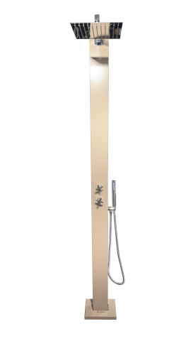 Kare Tepeli Havuz Duşu Yan Elcikli