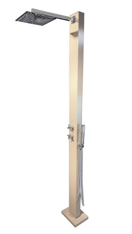 Kare Tepeli Havuz Duşu Yan Elcikli