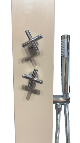 Kare Tepeli Havuz Duşu Yan Elcikli